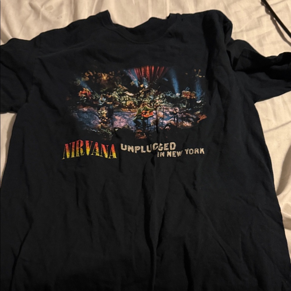 NIRVANA Unplugged in New York Black Tee